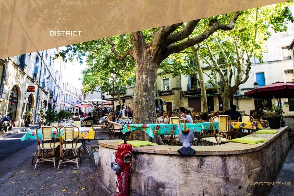 L'Amoureux - Terrasse Et Climatisation Coeur De Ville Montpellier Buitenkant foto